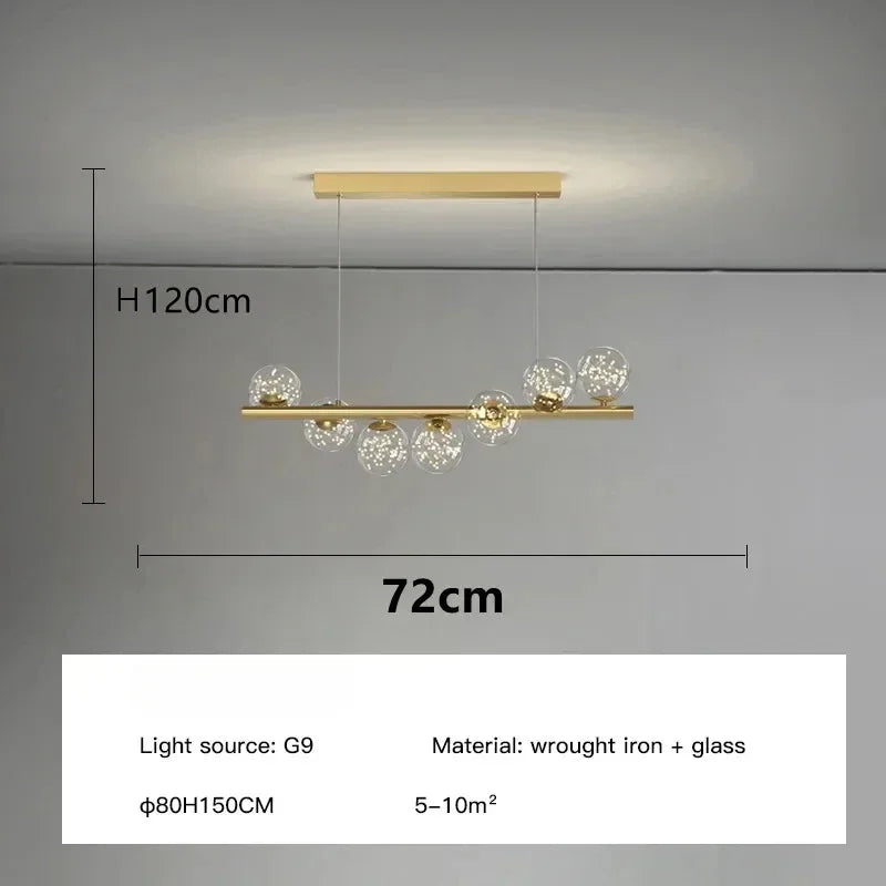 Nordic Luxury Suspension Ceiling Chandelier for Living Room, Kitchen & Office