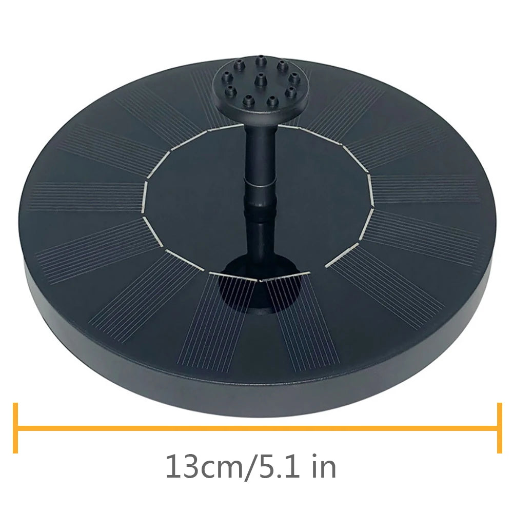 Mini Solar Water Fountain for Pool Pond Waterfall Garden Decoration Outdoor Bird Bath Floating