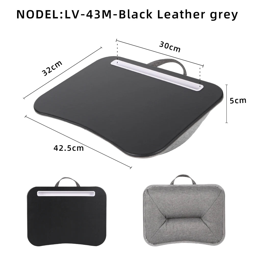 MUMUCC Multifunctional Laptop Desk with Cushion, Foam Particle Pillow Table & Hard Mouse Pad