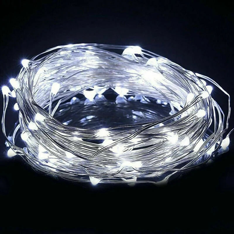 Fairy Light LED Copper Wire String Lights Battery Powered for Bedroom Garden Party Wedding Decoration