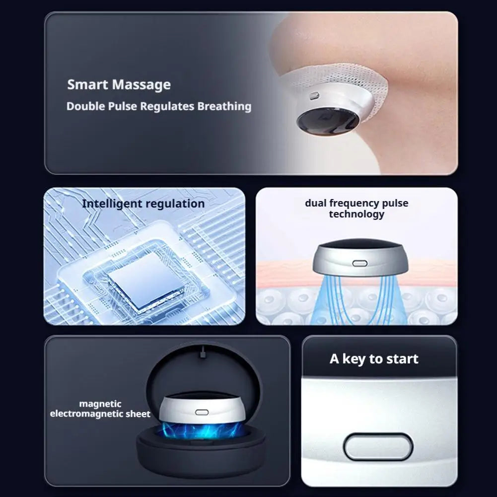 Smart Magnetic Anti-Snoring EMS Device - Easy Breathe Sleep Aid & Apnea Guard