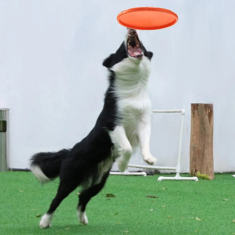 Silicone Flying Saucer Dog and Cat Toy - Chew Resistant Flying Discs for Puppy Training and Interactive Pet Play
