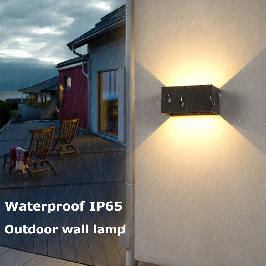 LED Waterproof Wall Lamp in Black, White or Grey for Indoor and Outdoor Lighting Decoration Aluminum Wall Lights