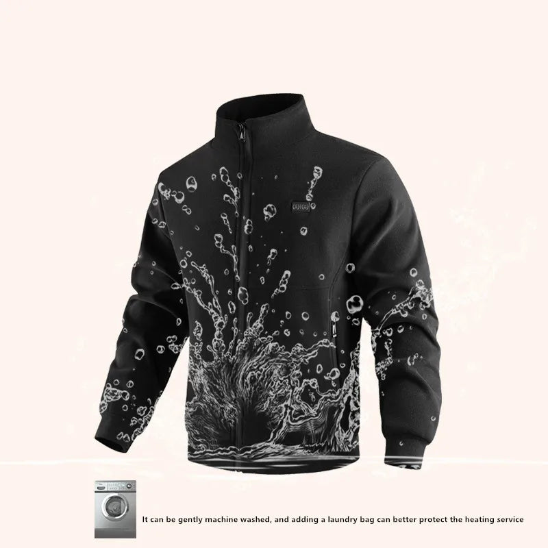 Winter Polar Fleece Heated Jacket - 8-Zone Intelligent Heating Electric Coat for Men & Women