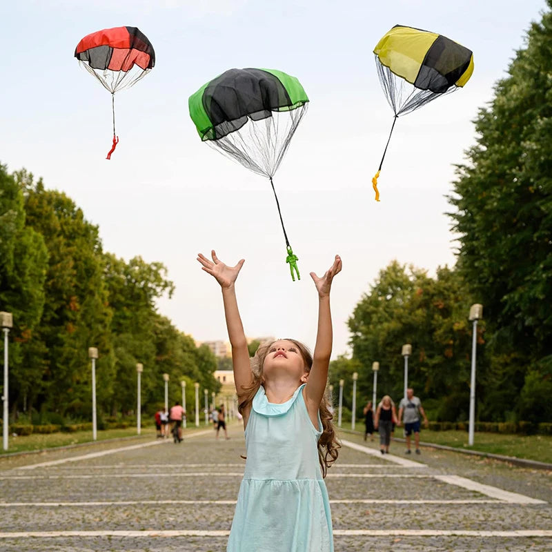 Parachute Toys for Kids - Tangle Free Outdoor Flying Parachute Men, Easter Basket Stuffers, Unique Boy Girl Gift