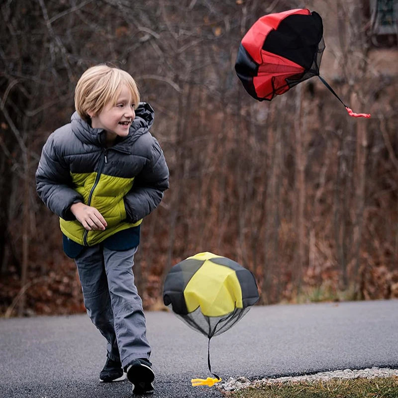 Parachute Toys for Kids - Tangle Free Outdoor Flying Parachute Men, Easter Basket Stuffers, Unique Boy Girl Gift