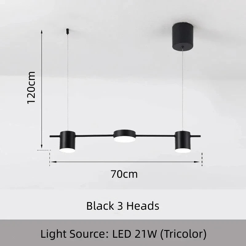 Modern Dimmable LED Ceiling Chandelier Hanging Light for Living Room, Dining Table & Kitchen