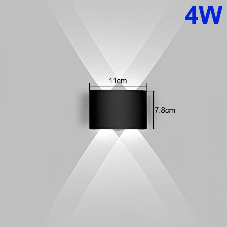 Up and Down LED Wall Lamp - Waterproof Wall Light for Bedroom, Living Room, Corridor, Indoor and Outdoor Lighting