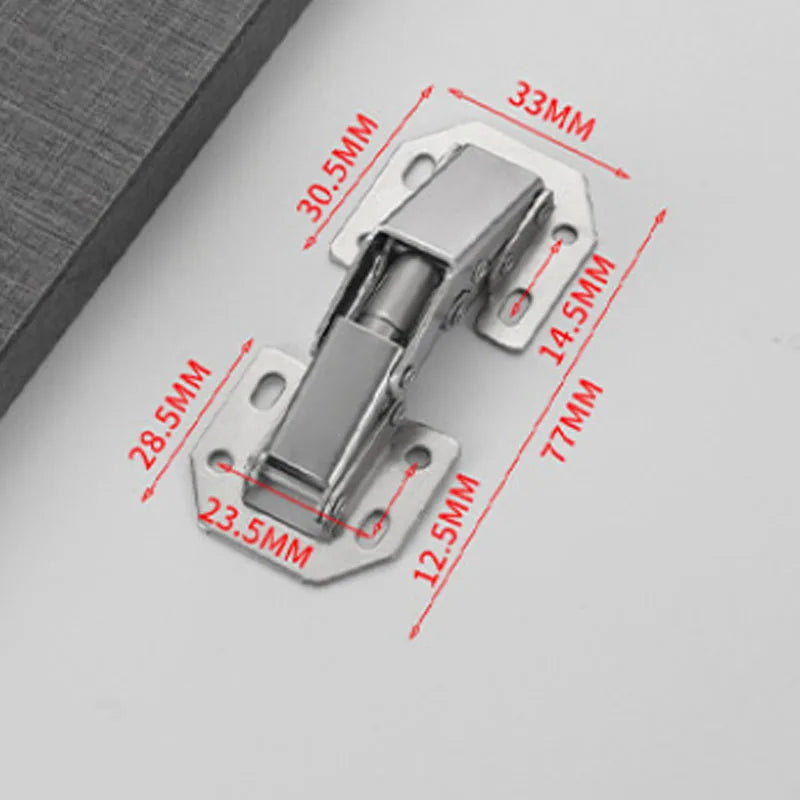 90 Degree Cabinet Hinges No-Drilling Hole Hydraulic Buffer Hinge Kitchen Cupboard Furniture Hardware