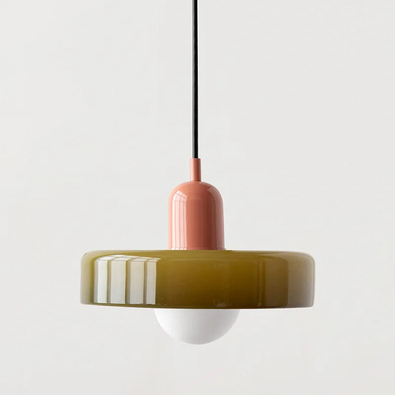 Nordic Glass Bauhaus Retro Chandelier for Dining Room, Living Room, Bedroom, Bar & Coffee Shop