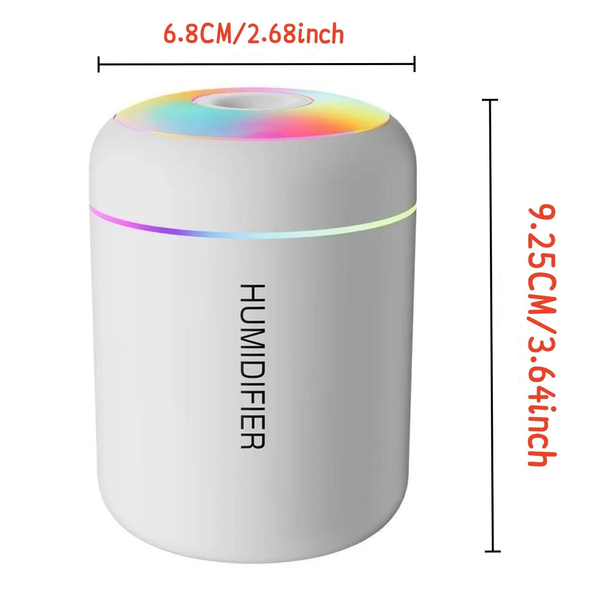 Mini Air Humidifier USB Electric Aroma Diffuser Essential Oil Purifier Aromatherapy Mist Maker with Lights for Car Home Bedroom