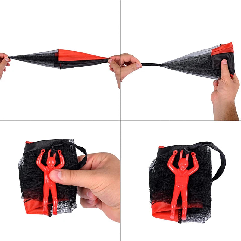 Parachute Toys for Kids - Tangle Free Outdoor Flying Parachute Men, Easter Basket Stuffers, Unique Boy Girl Gift