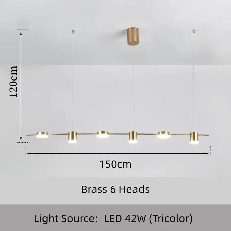 Modern Dimmable LED Ceiling Chandelier Hanging Light for Living Room, Dining Table & Kitchen