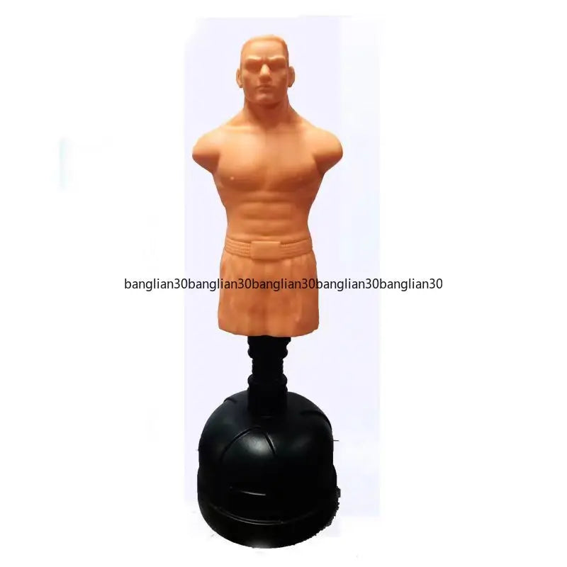 Silicone Boxing Dummy Punching Bag, Standing Rubber Taekwondo Fighting Bag for Household Use