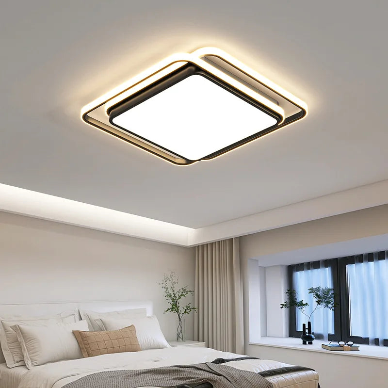 Modern LED Ceiling Chandelier Light Fixture for Bedroom, Living, Dining Room, Study, Aisle & Balcony