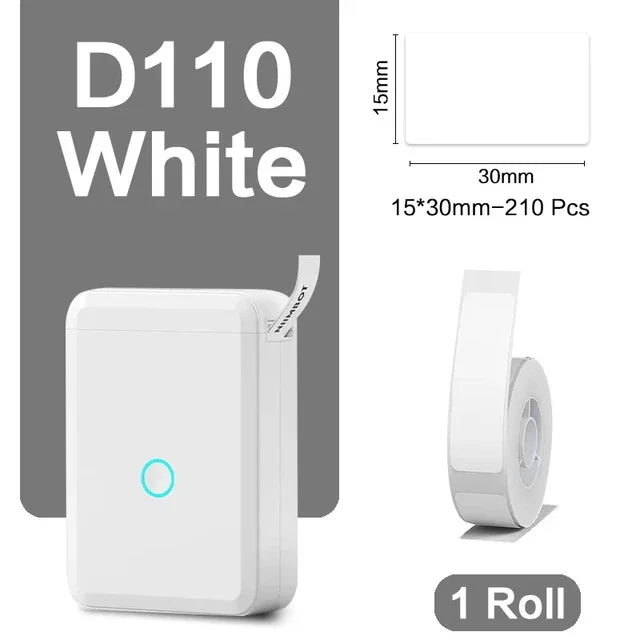 Niimbot D110 Portable Mini Thermal Label Printer - Inkless Pocket Label Maker for Mobile