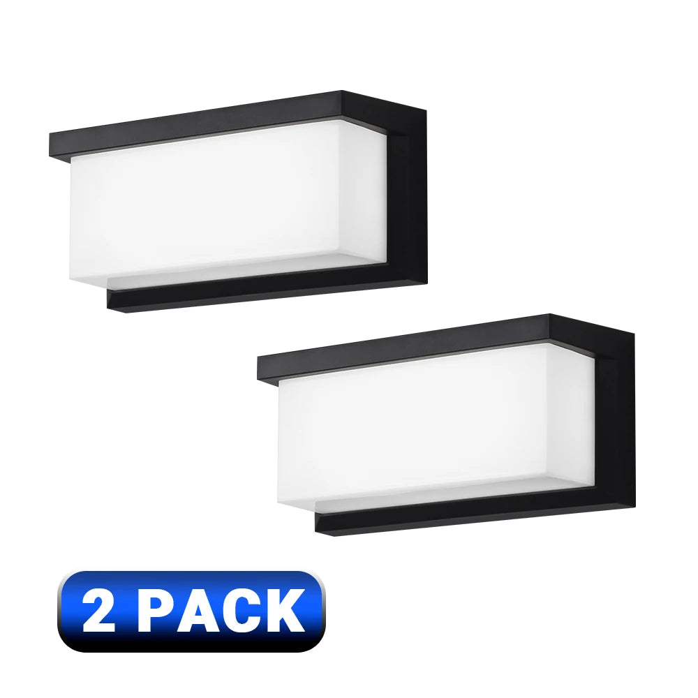 IP65 Waterproof Outdoor LED Wall Lamp Exterior Lighting Plastic Lamp Body Warm White Porch & Garden Light