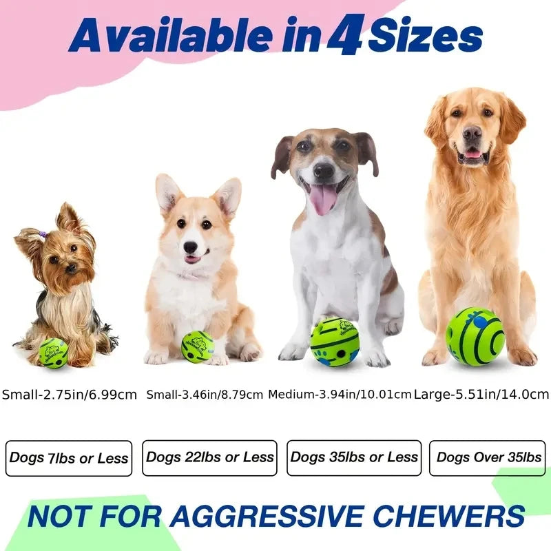 Funny Interactive Giggle Ball for Dog IQ Training, Stimulating Mental Exercise Pet Toy