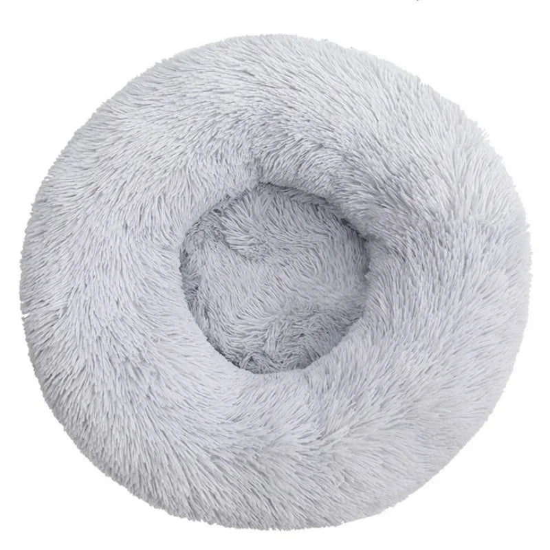 Round Pet Bed for Large Dogs Super Soft Cat Bed Plush Dog House for Medium Dogs Winter Warm Sleeping
