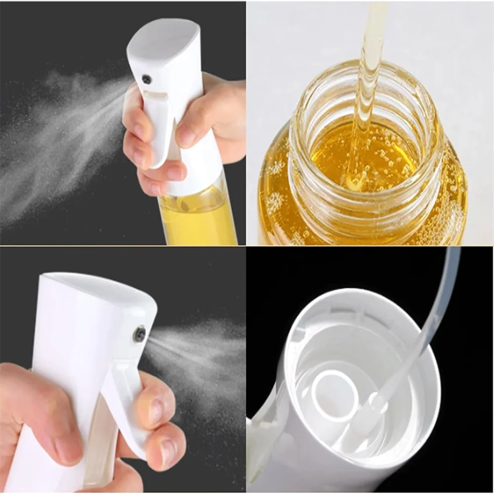 Reusable Olive Oil Spray Dispenser Bottle - Food Grade Mist Sprayer for Cooking & Vinegar
