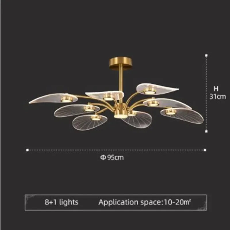 Modern Living Room Ceiling Chandelier Pendant Light for Study Bedroom Dining Room & Kitchen Interior Decoration