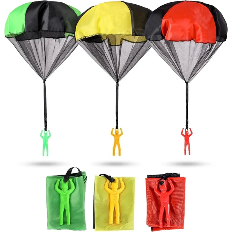 Parachute Toys for Kids - Tangle Free Outdoor Flying Parachute Men, Easter Basket Stuffers, Unique Boy Girl Gift