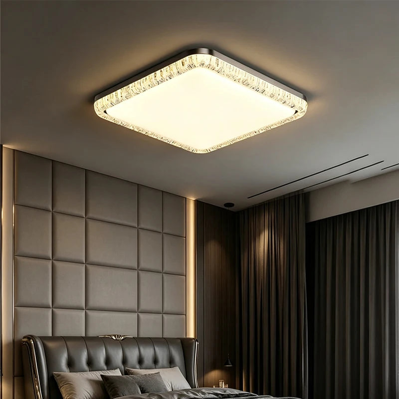 LED Modern Ceiling Light White/Black Minimalist Room Decoration for Bedroom Dining Room & Study Indoor Home Lighting