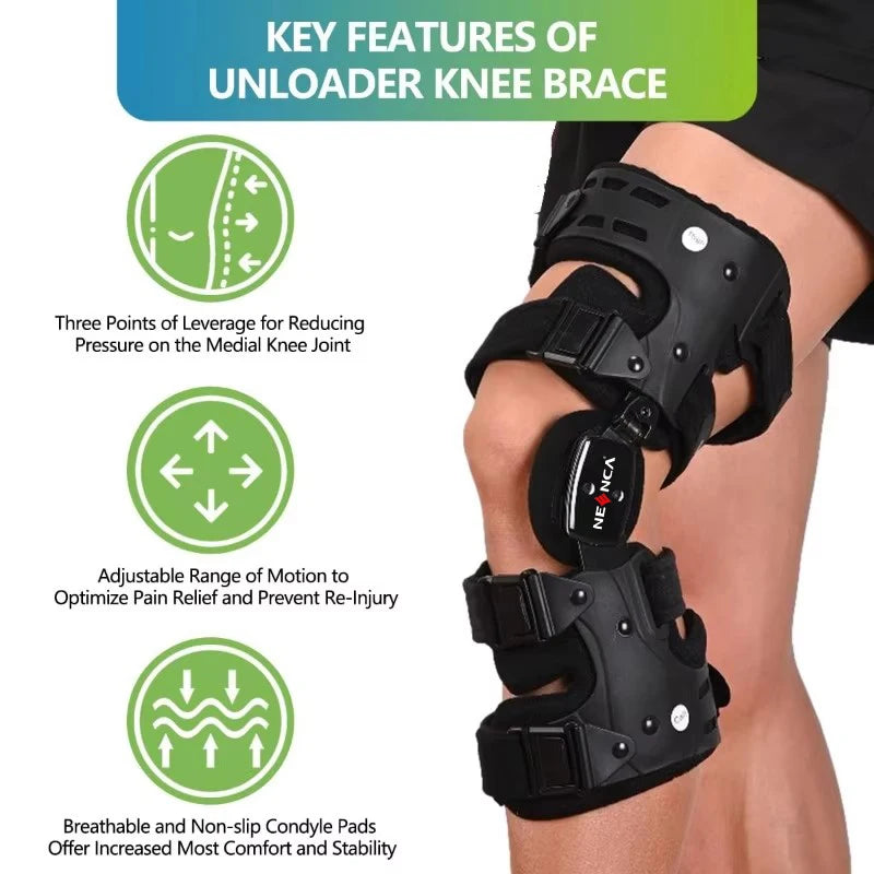 NEENCA OA Unloader Knee Brace for Pain Relief - ACL & Meniscus Injury Support, Joint & Patella Stability