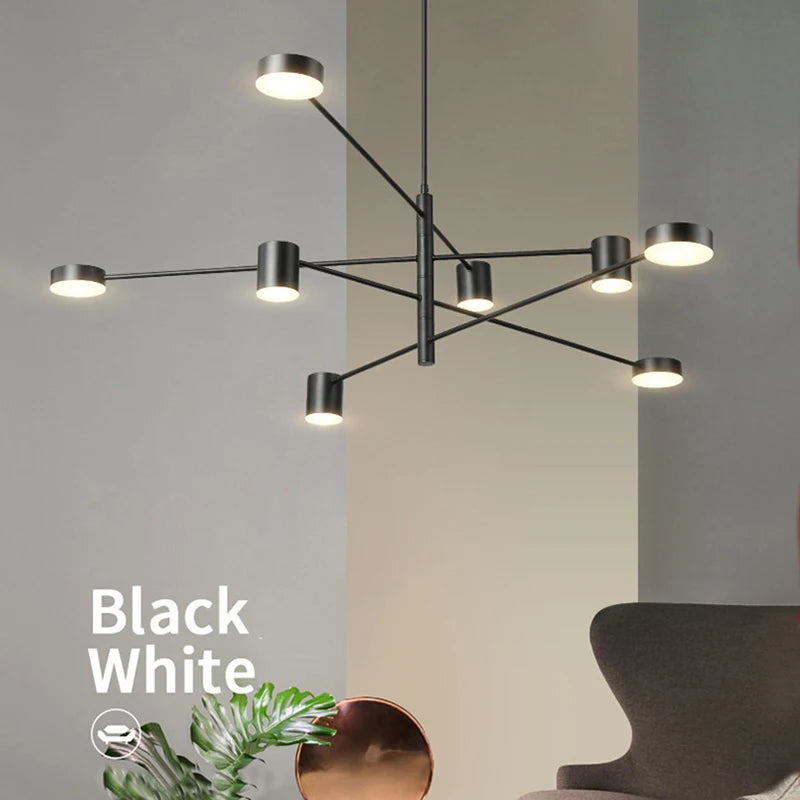 Modern Nordic LED Chandelier Luminaire Pendant Light for Living, Dining Room, Bedroom & Restaurant