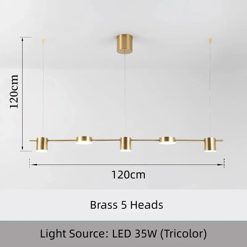 Modern Dimmable LED Ceiling Chandelier Hanging Light for Living Room, Dining Table & Kitchen