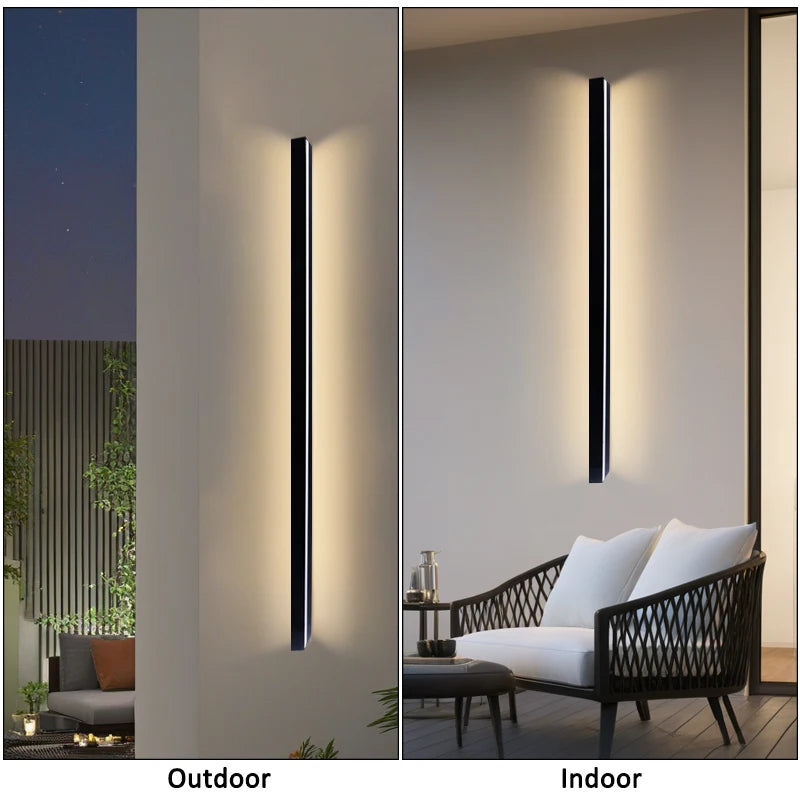 Nordic Modern Waterproof IP65 Outdoor LED Wall Washer Lamp - Aluminum Garden & Porch Light