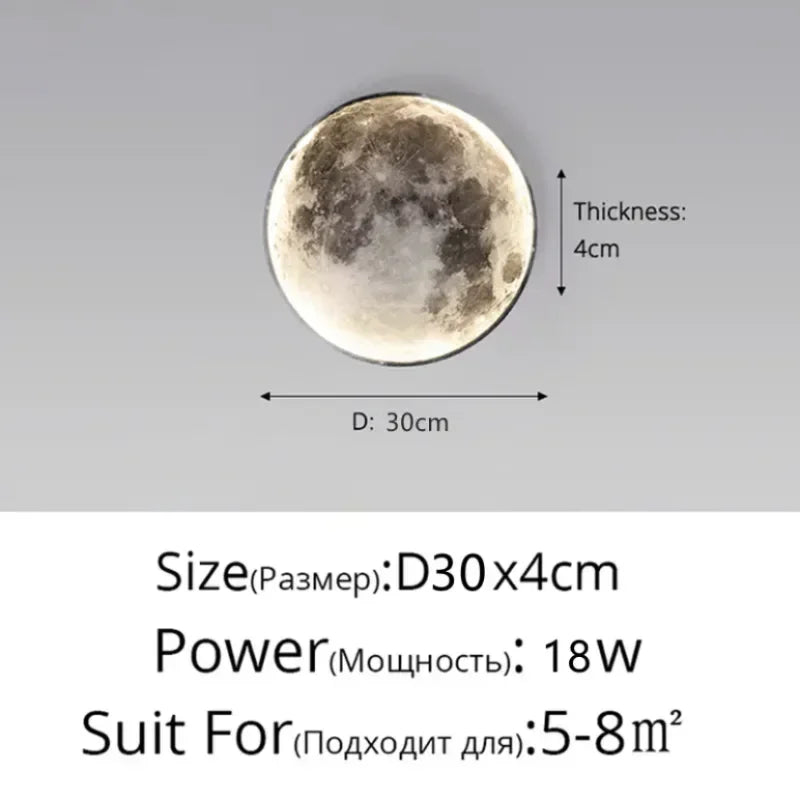 Nordic Modern Lunar Wall Light - Interior Decoration Lamp