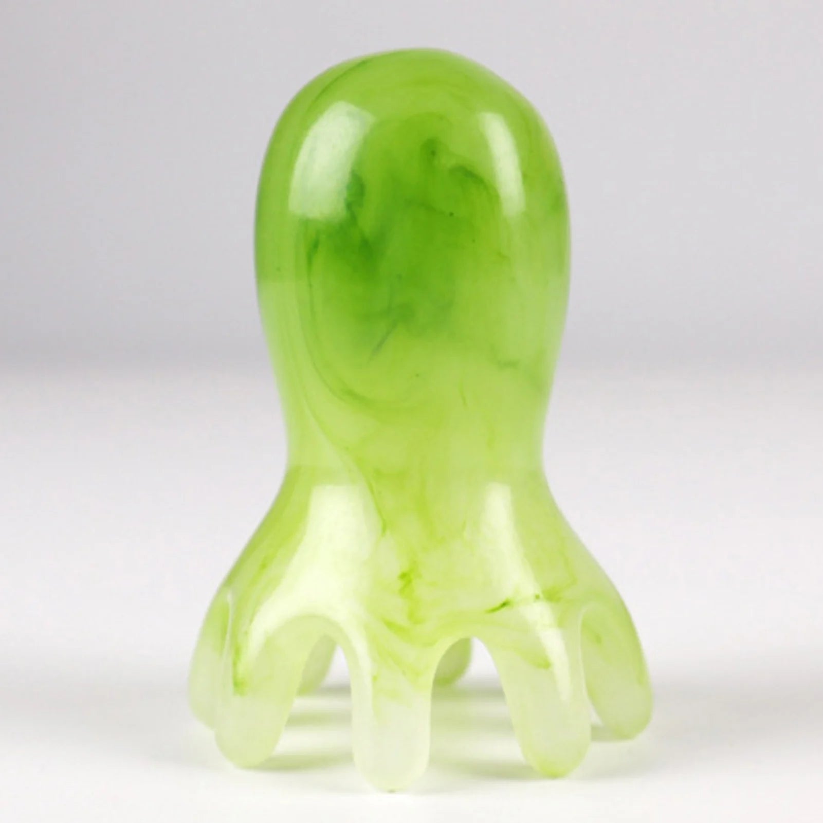 Octopus Resin Scalp Massage Comb - Meridian Scraping Acupuncture Gua Sha Brush for Fatigue Relief