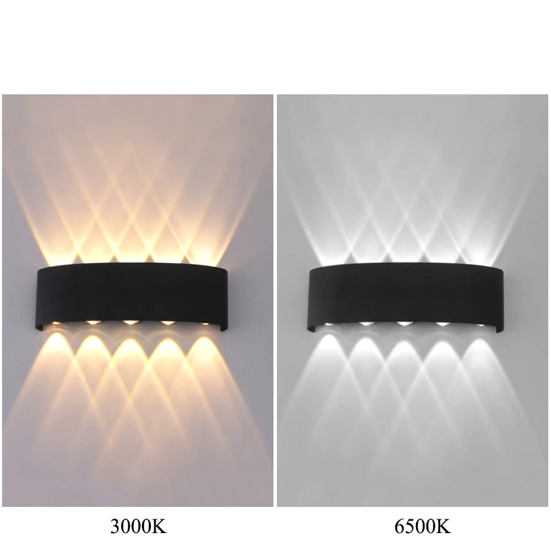 Up and Down LED Wall Lamp - Waterproof Wall Light for Bedroom, Living Room, Corridor, Indoor and Outdoor Lighting