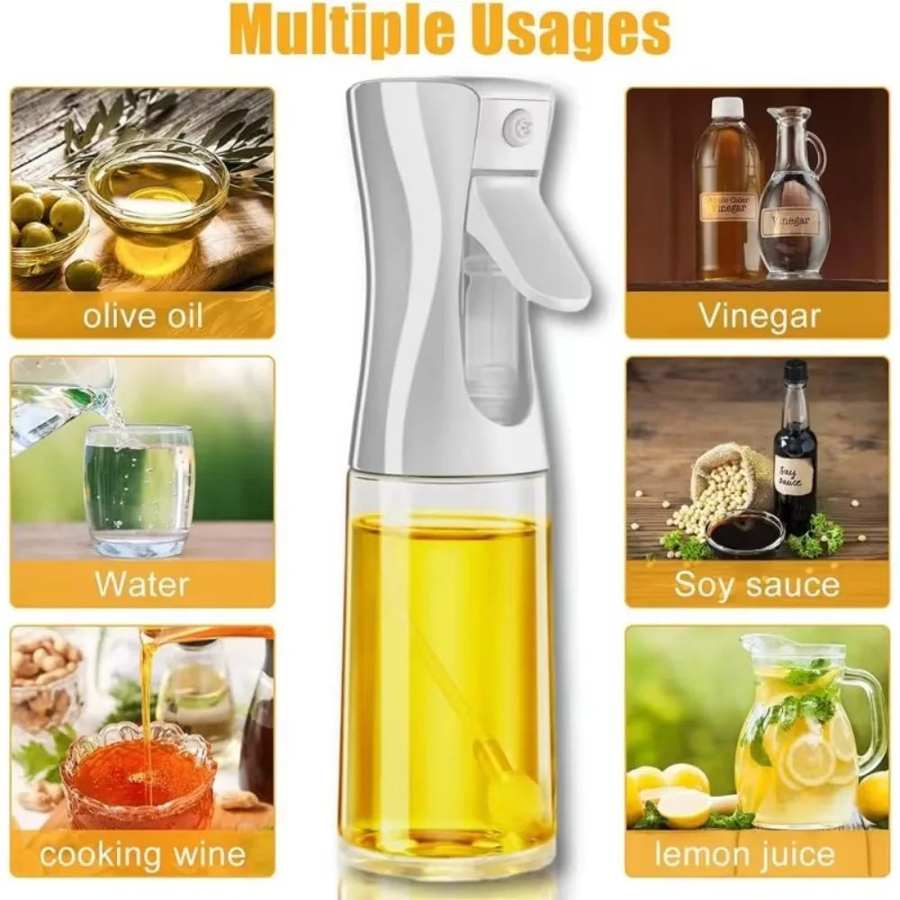 Reusable Olive Oil Spray Dispenser Bottle - Food Grade Mist Sprayer for Cooking & Vinegar