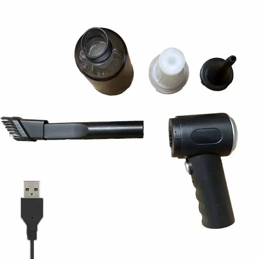 9000Pa Wireless Car Vacuum Cleaner USB Rechargeable 1200mAh Portable Mini Wet & Dry Household Cleaner