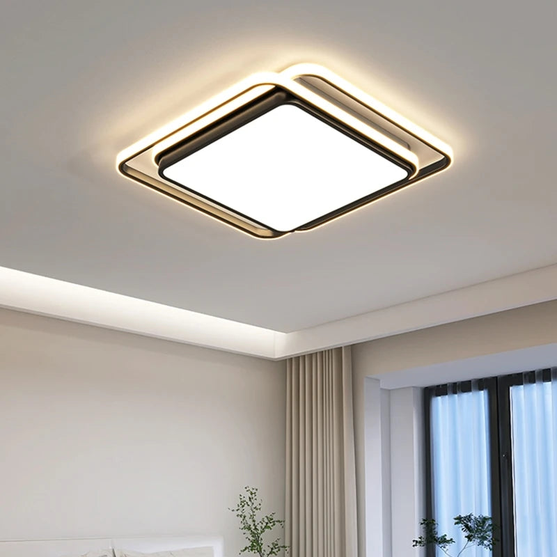 Modern LED Ceiling Chandelier Light Fixture for Bedroom, Living, Dining Room, Study, Aisle & Balcony