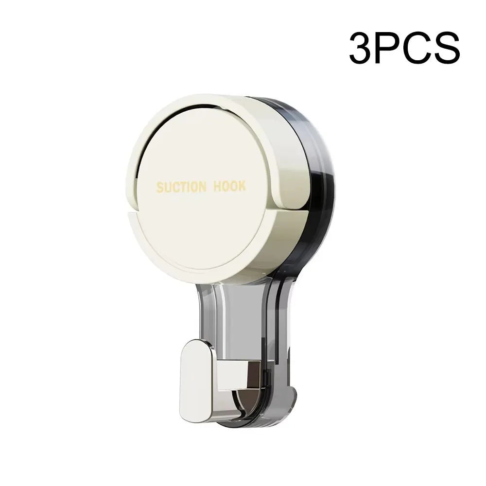 Strong Vacuum Suction Hooks - Traceless No-Drilling Adhesive Hooks for Home, Bathroom, Kitchen and Door