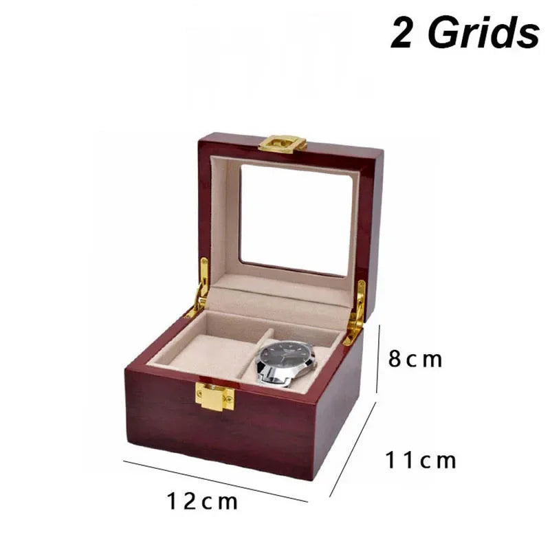 Wooden Watch Box - Eco-Friendly Multi-Slot Watch Storage Case and Travel Organizer, Gift Box for Men