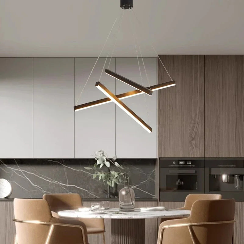 Modern Minimalist LED Ceiling Chandelier Pendant Lamp for Living Room, Hall & Staircase