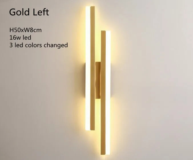 LED Bedroom Wall Sconce Copper Pipe Acrylic Lampshade Indoor Lighting for Living Room & Corridor Fixture
