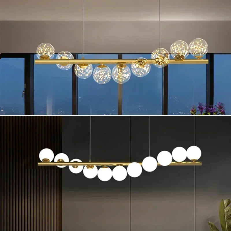 Nordic Luxury Suspension Ceiling Chandelier for Living Room, Kitchen & Office