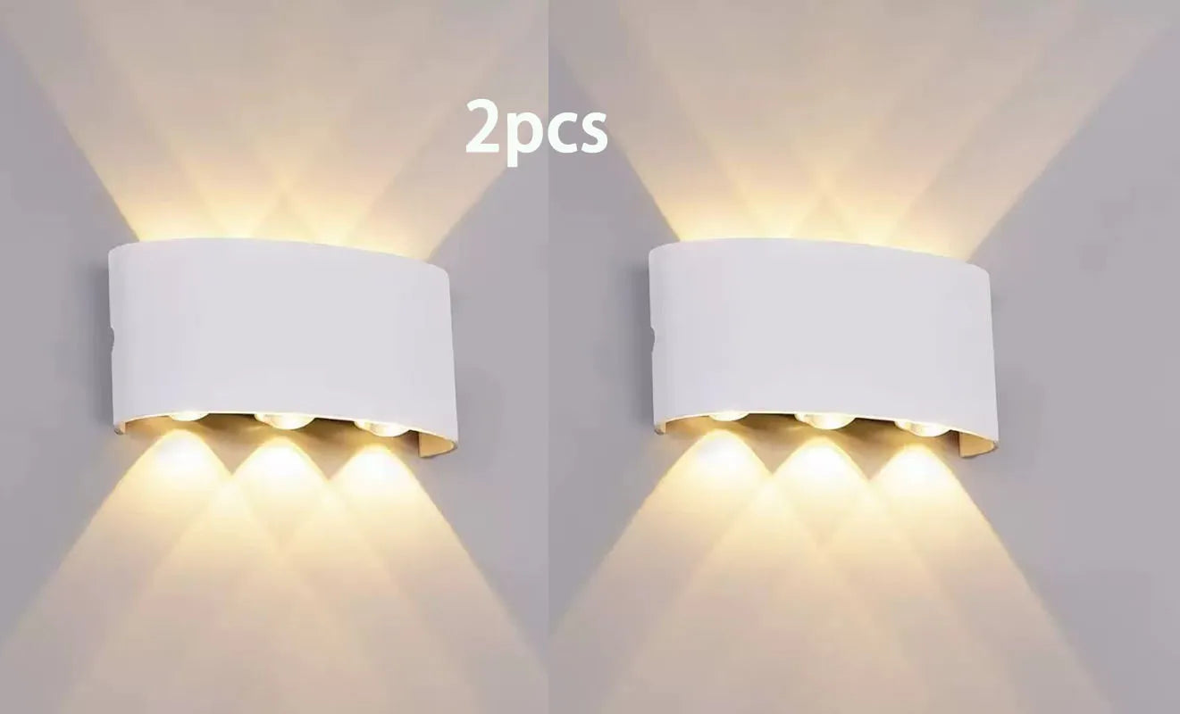 Tuya Up and Down Wall Light - Smart Life App RGB Outdoor Porch Lighting for Party and Garden, Works with Alexa Google
