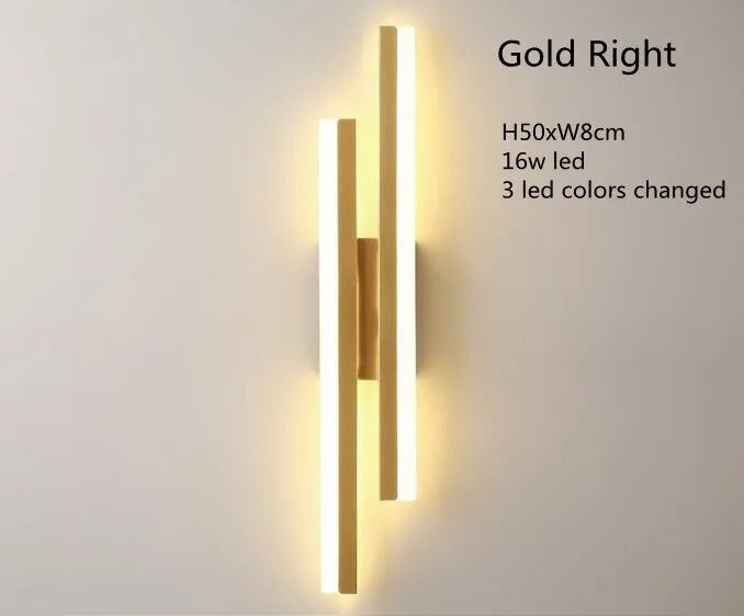 LED Bedroom Wall Sconce Copper Pipe Acrylic Lampshade Indoor Lighting for Living Room & Corridor Fixture