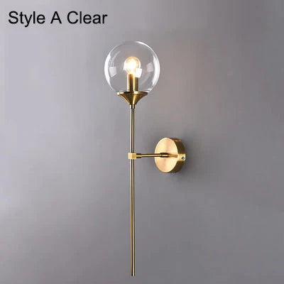 Modern Nordic Glass Ball LED Pendant Chandelier - Black Retro Vintage Loft Home Decor Lamp