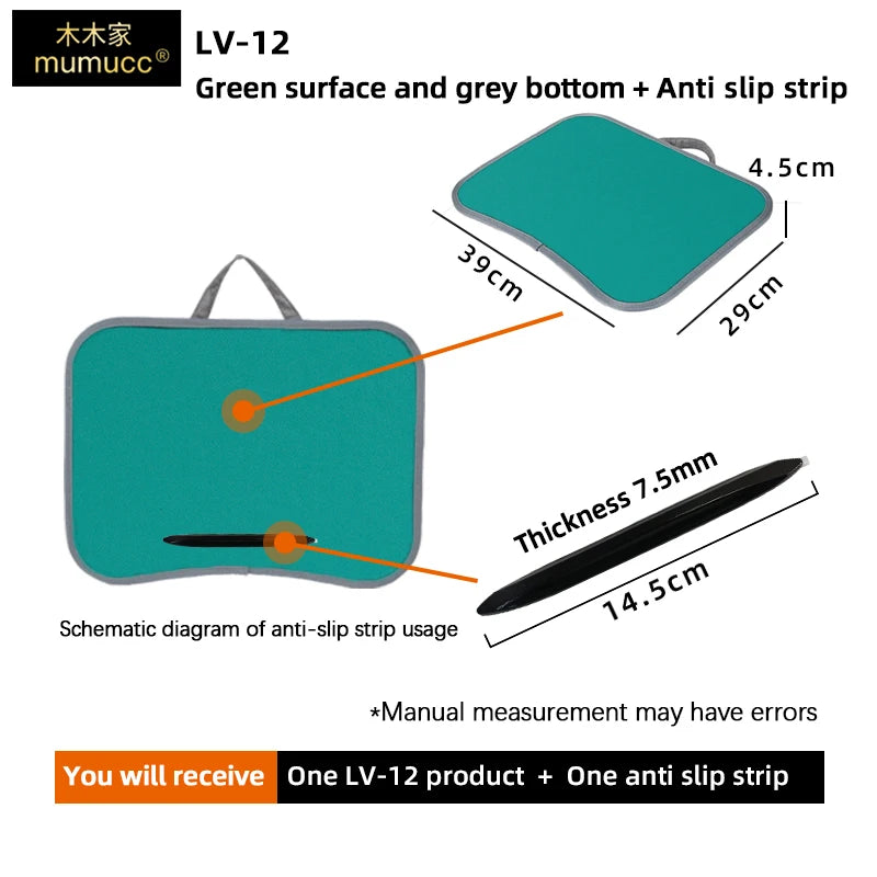 MUMUCC Multifunctional Laptop Desk with Cushion, Foam Particle Pillow Table & Hard Mouse Pad