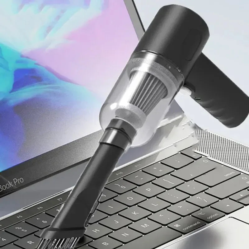 9000Pa Wireless Car Vacuum Cleaner USB Rechargeable 1200mAh Portable Mini Wet & Dry Household Cleaner
