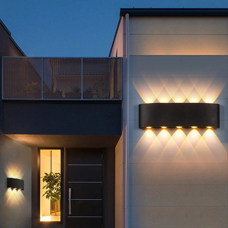 Up and Down LED Wall Lamp - Waterproof Wall Light for Bedroom, Living Room, Corridor, Indoor and Outdoor Lighting