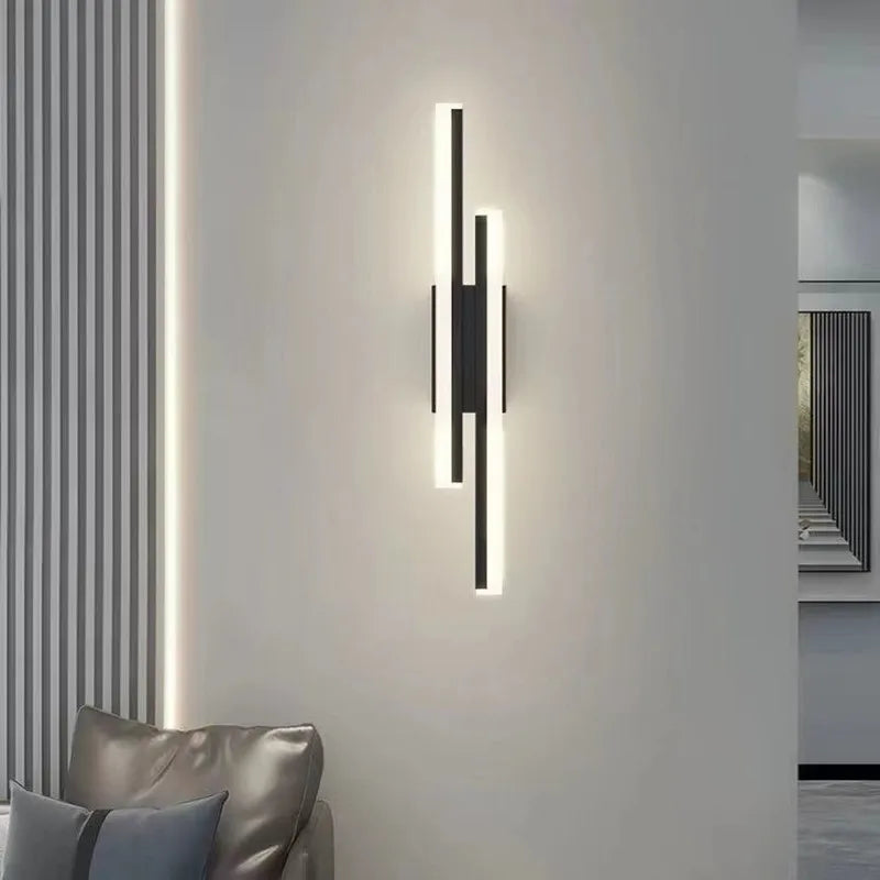 LED Bedroom Wall Sconce Copper Pipe Acrylic Lampshade Indoor Lighting for Living Room & Corridor Fixture