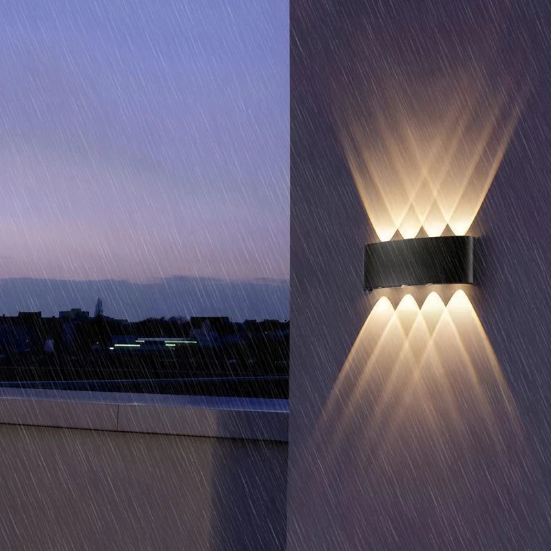 Up and Down LED Wall Lamp - Waterproof Wall Light for Bedroom, Living Room, Corridor, Indoor and Outdoor Lighting